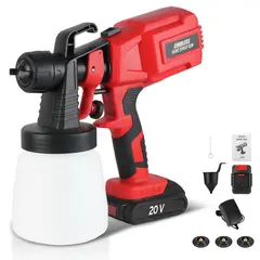 GENERICO - Pistola Pulverizador De Pintura Electrico Recargable Hogar