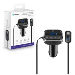 STEREN - Manos libres Bluetooth transmisor FM cargador USB MP3 FMT-869