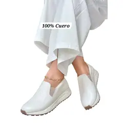 EVEGONZ - Zapato Casual en Cuero Babucha Comoda Para Mujer