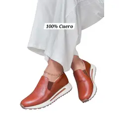 EVEGONZ - Zapato Casual en Cuero Babucha Comoda Para Mujer