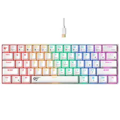 HAVIT - Teclado Mecanico Gamenote Kb903l Blanco Rgb