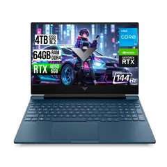 HP - VICTUS INTEL CORE I5-13500H RTX 4050 6GB SSD 4TB RAM 64GB LED 15,6" FHD 144Hz