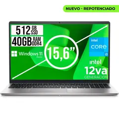 DELL - PORTATIL INSPIRON INTEL CORE I3 1215U SSD 512GB RAM 40GB LED 15,6 LIC W11 HOME