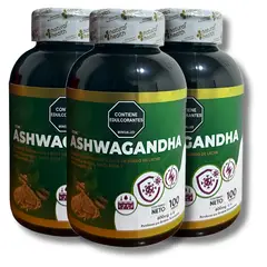 NATURAL ENERGY PRODUCTS - Ashwagandha ORIGINAL ESTRÉS CLARIDAD MENTAL CON INVIMA X3