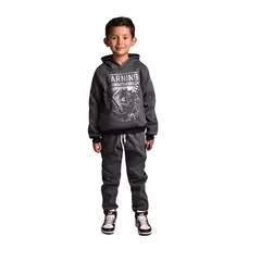 BIGBOYS - Conjunto Sudadera Capota Godzila Gris Niño