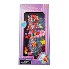 GENERICO - Set Kit Hacer Pulseras Collares Niña Style Pedreria Cono