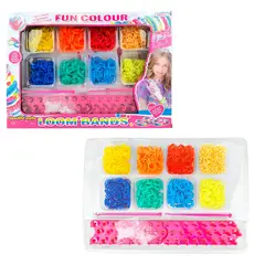 GENERICO - Set Kit Hacer Pulseras Collares Niña Style Ligas Multicolor