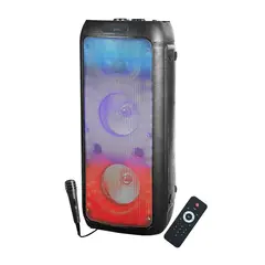 DAYOSHOP - Cabina De Sonido Recargable Bluetooth Aux Parlante Luces