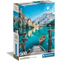 CLEMENTONI - Rompecabezas 500 Piezas Lago Braies Dolomitas