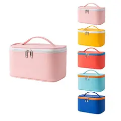 GENERICO - ORGANIZADOR COSMETIQUERA BOLSO MAQUILLAJE NECESER-ROSA