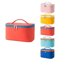 GENERICO - ORGANIZADOR COSMETIQUERA BOLSO MAQUILLAJE NECESER-NARANJA