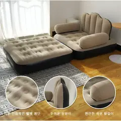 GENERICO - Sillón Puff Gigante Sofá Cama Inflable