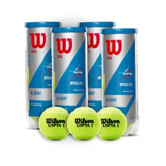 WILSON - Combo 4 Tarros Pelotas de Tenis Ultra All Court X3P