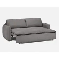 SOFA MARKET - Sofa Cama Cajon Max 3 Puestos Tela Gris