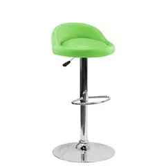 GENERICO - Silla Bar Butaco Alta Giratoria Barra Bar Cocina Refsantana Verde Neon