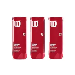 WILSON - Combo 3 Tarros Pelotas de Pádel Performance X3P