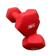 GENERICO - Pesa Mancuerna x par Neopreno 3 kilos total 6 kilos
