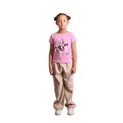 BIGBOYS - Camiseta Rose Apt Blanca Niña