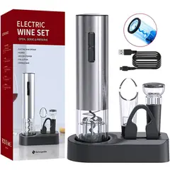 ONE PIXEL - Sacacorchos Eléctrico Para Vinos Con Accesorios Recargable