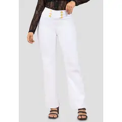 MARKETING PERSONAL - Pantalón Mujer Blanco Mp 100069