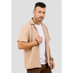MARKETING PERSONAL - Camisa Hombre Latte Mp 110531