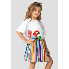 MARKETING PERSONAL - Vestido Infantil Femenino Multicolor Mp 110594