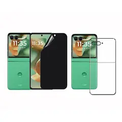 GENERICO - Protector Antiespia + Trasero en Hidrogel Para Motorola Razr 60
