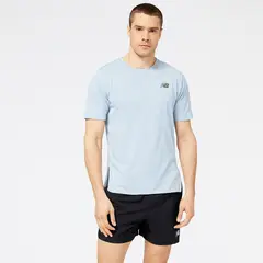 NEW BALANCE - Camisa Deportiva Original Q Speed Azul Hombre