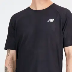 NEW BALANCE - Camisa Deportiva Original Better Negro Hombre