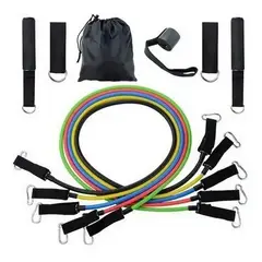 GENERICO - Kit De Bandas - Elasticas Tubulares De Resistencia 11 Piezas