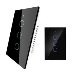 MULTIPLACE COLOMBIA - Interruptor Switch Inteligente Wifi Google Home Y Alexa 3 Botones