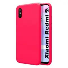 GENERICO - Funda Estuche Silicone Case Compatible Xiaomi Redmi 9a Fucsia