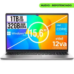 DELL - PORTATIL INSPIRON INTEL CORE I3 1215U SSD 1TB RAM 32GB LED 15,6 LIC W11 HOME