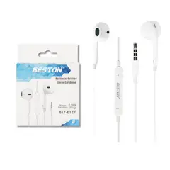 ZER - AUDIFONOS CABLEADOS MANOS LIBRES BESTON BLANCOS PLUG 35MM ESTEREO