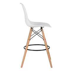 GENERICO - BUTACO BAR EAMES MADERA HAYA -BLANCO