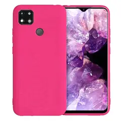 GENERICO - Funda Silicone Case Compatible Xiaomi Redmi 9C y Redmi 10A Fucsia