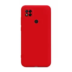 GENERICO - Funda Silicone Case Compatible Xiaomi Redmi 9C y Redmi 10A Rojo