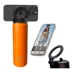 GENERICO - Termo con soporte magnético para celular botella deportiva FK15-34