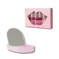 GENERICO - Gloss Mini X6 + Espejo Box Anik ¡Belleza en Tu Bolso