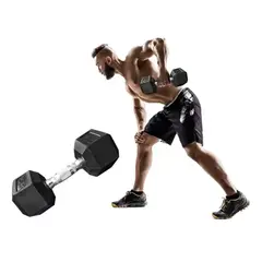 GENERICO - Mancuerna Hexagonal De 15 Kg Encauchetada und