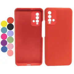 GENERICO - Funda Silicone Case Compatible Xiaomi Redmi 9T Y Redmi 9 Power Rojo