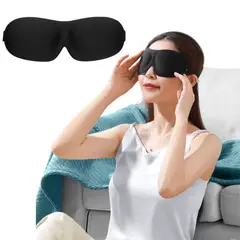 MULTIPLACE COLOMBIA - Tapa Ojos Antifaz 3D para Dormir Negro importado
