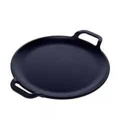 VICTORIA - Plancha Para Pizza de Hierro Fundido de Doble Asa 25 Cm