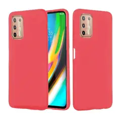 GENERICO - Funda Estuche Silicone Case Compatible Con Motorola G9 Plus Salmón