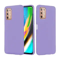 GENERICO - Funda Estuche Silicone Case Compatible Con Motorola G9 Plus Lila