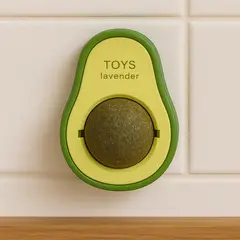 LEPAG - Juguete interactivo de aguacate con catnip para gatos adhesivo