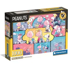 CLEMENTONI - Rompecabezas De 1000 Piezas Snoopy Y Sus Amigos