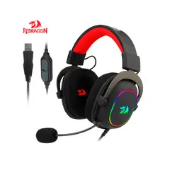 REDRAGON - Diadema Gamer H510 Zeus-X RGB + Micrófono Desmontable