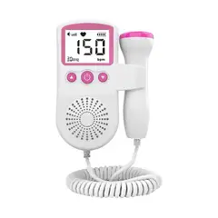 GENERICO - Monitor De Frecuencia Cardíaca Para Bebés Fetales Doppler De Color Rosado