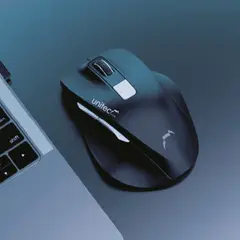 UNITEC - Mouse Inalambrico Ergonomico W102 1600 Dpi Ajustable